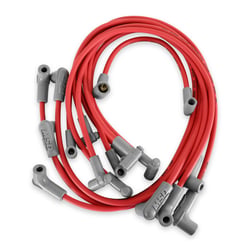 Picture of MSD 35659 Super Conductor 8.5mm Spark Plug Wire Set Small Block Chevy HEI Cap Red