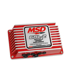 Picture of MSD 6421 6AL-2 Ignition Control Box with 2-Step Rev Limiter - Red