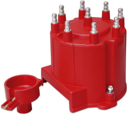 Picture of MSD 8406 Distributor Cap and Rotor Kit GM HEI External Coil Red