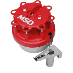 Picture of MSD 8414 Cap-A-Dapt Distributor Cap and Rotor Kit Ford V8 Duraspark with Spacer