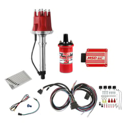 Picture of MSD 85551K Chevy V8 Pro-Billet Distributor Ignition Bundle with Ultra 6AL Box & Blaster 2 Coil