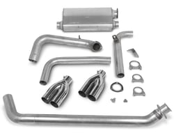 Picture of Hooker 16820HKR Super Competition Cat-Back Exhaust System 2.5 Inch Aluminized Steel