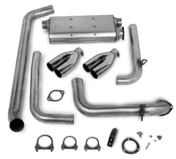 Picture of Hooker 16823HKR Super Competition Cat-Back Exhaust System 2.5" Aluminized Steel