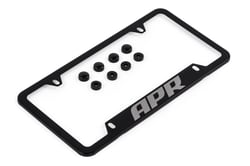 Picture of APR A1000010 License Plate Frame - Thick Black Stainless Steel with Hardware Hiders