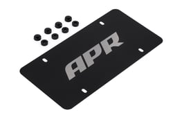 Picture of APR A1000015 License Plate Silver on Black Stainless Steel