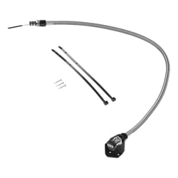 Picture of B&M 22173 Locking Transmission Dipstick Tube Billet Aluminum Braided Stainless