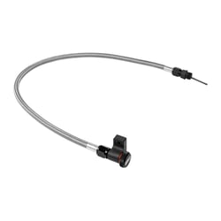 Picture of B&M 22200 Locking Transmission Dipstick Tube Billet Aluminum Braided Stainless