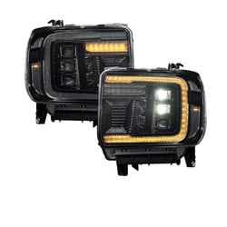 Picture of Diode Dynamics FL0023 LED Projector Headlights GMC Sierra 2500 3500 Amber DRL Pair