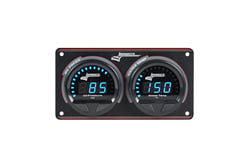 Picture of Longacre Racing Products 52-44660 Digital Elite Waterproof 2 Gauge Panel Oil Pressure Water Temperature