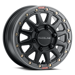 Picture of Raceline Wheels A14BG-51012+25 Alpha Beadlock UTV Wheel 15x10 Satin Black Gunmetal 5x4.5
