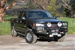 Picture of ARB 3462040 Front Deluxe Bull Bar Winch Mount Bumper