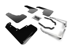 Picture of RallyArmor MF46-LTUR-BLK/GRY Black Mud Flaps with Grey Logo for Subaru Crosstrek