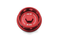 Picture of HPS Performance Products 5269-104R Billet Aluminum Oil Cap M32x3.5 Red Anodized