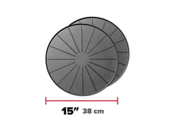 Picture of WeatherTech 8A15CST2PKBK 15" Plant Mats Floor Protection Coasters Black 2-Pack
