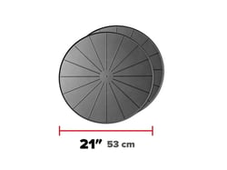 Picture of WeatherTech 8A21CST2PKBK 21-Inch Round Project Mats Black 2-Pack