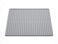 Picture of WeatherTech 8ADSH03GR DishMat Kitchen Sink Mat - Pebble Gray
