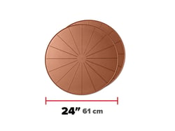 Picture of WeatherTech 8A24CST2PKTC 24-Inch Round Project Mats Terra Cotta 2-Pack