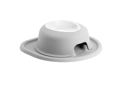 Picture of WeatherTech PSH0803LGLG Single High Elevated Pet Feeding System 3-Inch Stand Light Grey with 8 oz BPA-Free Poly Bowl