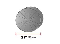 Picture of WeatherTech 8A21CST2PKGR Project Mat 21-Inch Square Grey 2-Pack