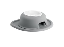 Picture of WeatherTech PSH0803DGDG Single High Pet Feeding System 3-Inch Stand with 8 oz Poly Bowl Dark Grey