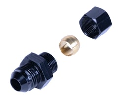 Picture of Derale Performance 13046 1/2" Transmission Cooler Line to -8AN Male Fitting Black