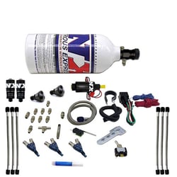 Picture of Nitrous Express 60033P Piranha Three Cylinder Direct Port Nitrous System 2.5lb Bottle