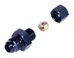 Picture of Derale Performance 13044 5/16" Transmission Cooler Line to -6AN Male Compression Fitting Black