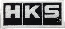 Picture of HKS 51003-AK141 Embroidered Logo Patch Black on White W105