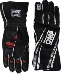 Picture of OMP Racing KB0-2745-A01-071-S ARP Advanced Rainproof Karting Gloves Black Small