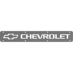 Picture of Rock Tamers RT310 Chevrolet Bowtie Stainless Steel Mudflap Trim Plates - Pair