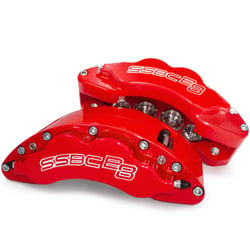 Picture of SSBC A22287R B8-Barbarian 8-Piston Front Brake Caliper Assembly Red