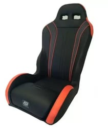 Picture of Simpson Racing Equipment 102-308 Vortex UTV Off-Road Rear Seat Black/Orange