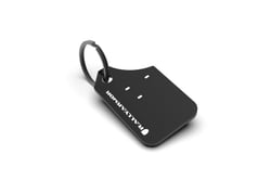Picture of RallyArmor RAKEYCHAIN Mini UR Mud Flap Keychain Black with White Logo