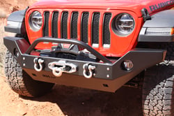 Picture of Rock Hard 4x4 Parts RH-90211 Patriot Series Full Width Front Bumper with Lowered Winch Plate