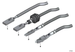 Picture of Genuine BMW 12-52-0-007-168 Socket Terminal SLK 2.8 Electrical Connector with Wire