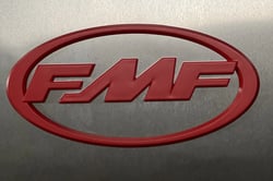 Picture of FMF 014854 3-Decal Sticker Red Logo Decal