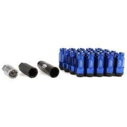 Picture of Project Kics WRL5313U Leggdura Racing Shell Type Lug Nut Set 53mm Open-End Look 12x1.25 Blue