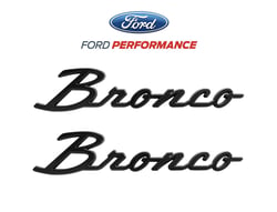 Picture of Ford Racing M-1447-BSMB Bronco Script Badge Kit Matte Black