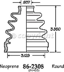 Picture of EMPI 86-2305D CV Joint Boot Kit