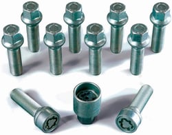 Picture of H&R 1454303 SET Ball Seat Wheel Bolt M14x1.5x43mm VW Audi