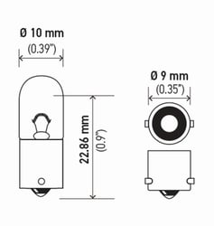 Picture of Hella 3893TB Standard Series Incandescent Miniature Bulb
