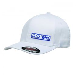 Picture of Sparco 01357BI4LXL Original White Baseball Cap L/XL