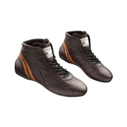 Picture of OMP Racing IC0-0784-B01-014-43 Carrera Low Racing Boots Dark Brown Size 43 FIA 8856-2018