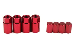 Picture of Wheelmate Products 45930R Aluminum TPMS Valve Stem Cover Kit Red Anodized