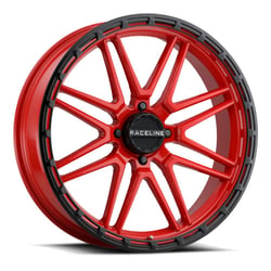 Picture of Raceline Wheels A11R-20737-00 Krank-XL UTV/ATV Wheel Red/Black 20x7 4x137 0mm