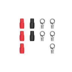 Picture of Metra V8-RTN10 4 AWG 3/8in Nickel Plated Crimp Ring Terminals 5-Pack