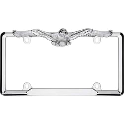 Picture of Rock Tamers 22330 Eagle Chrome License Plate Frame Metal Die-Cast
