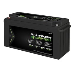 Picture of Shuriken LI-BT120 2400W 120Ah LiFePO4 Lithium Iron Phosphate 12V Battery