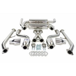 Picture of Invidia HS09N7ZGIS Gemini Cat-Back Exhaust System with Rolled Stainless Steel Tips