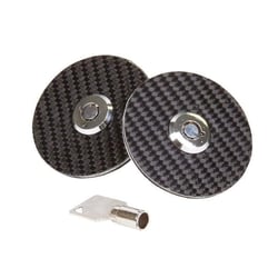Picture of NRG Innovations CHL-100 Carbon Fiber Overlay Hood Lock with Key